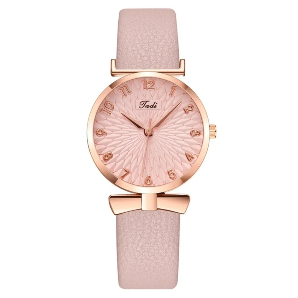 *ALOHI* Pink x Rose Gold Simple Fashion Quartz Watch